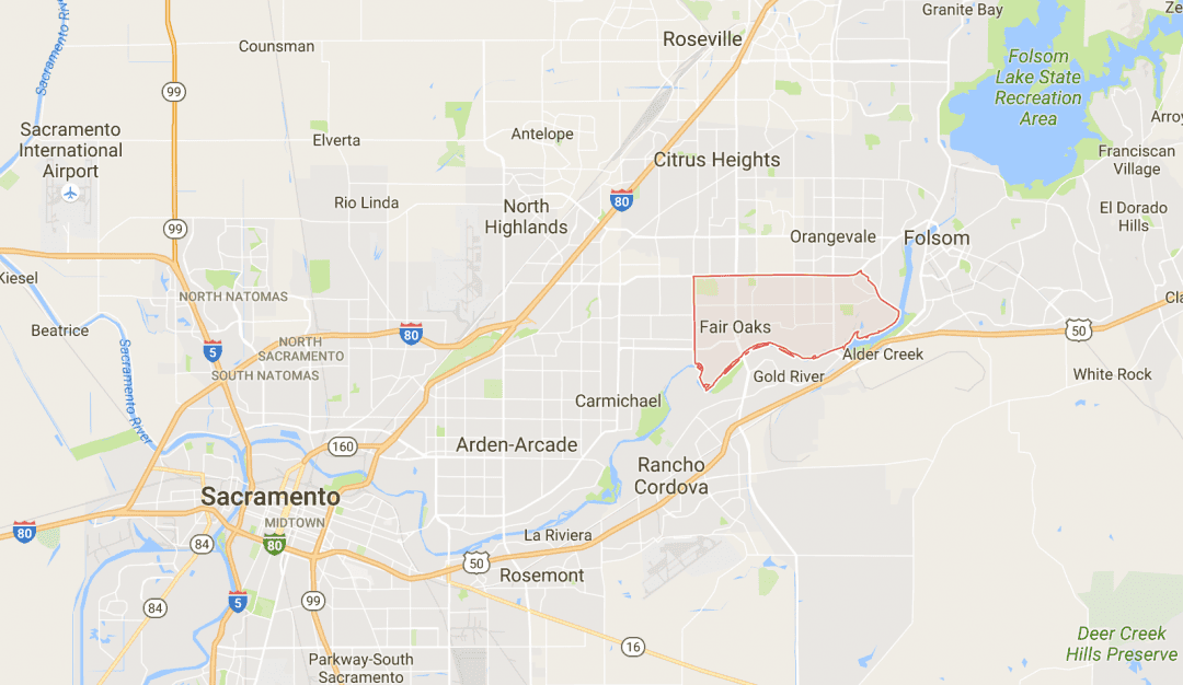 Fair Oaks Ca Zip Code Map United States Map