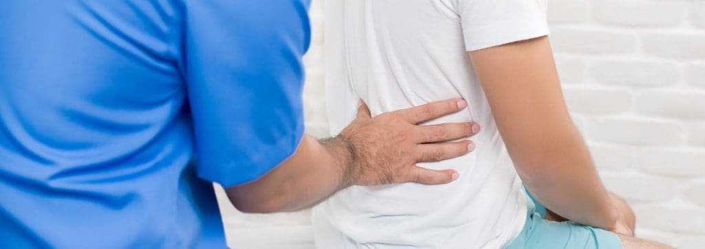 Chiropractor performing a specific auto accident focused exam